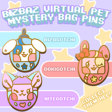 Load image into Gallery viewer, BizBaz Virtual Pets Mystery Bag Pins + Stickers!
