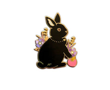 Load image into Gallery viewer, Black Dutch Rabbit Pin
