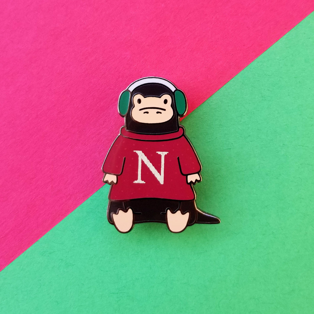Red Haired Sweater Platypus Enamel Pin
