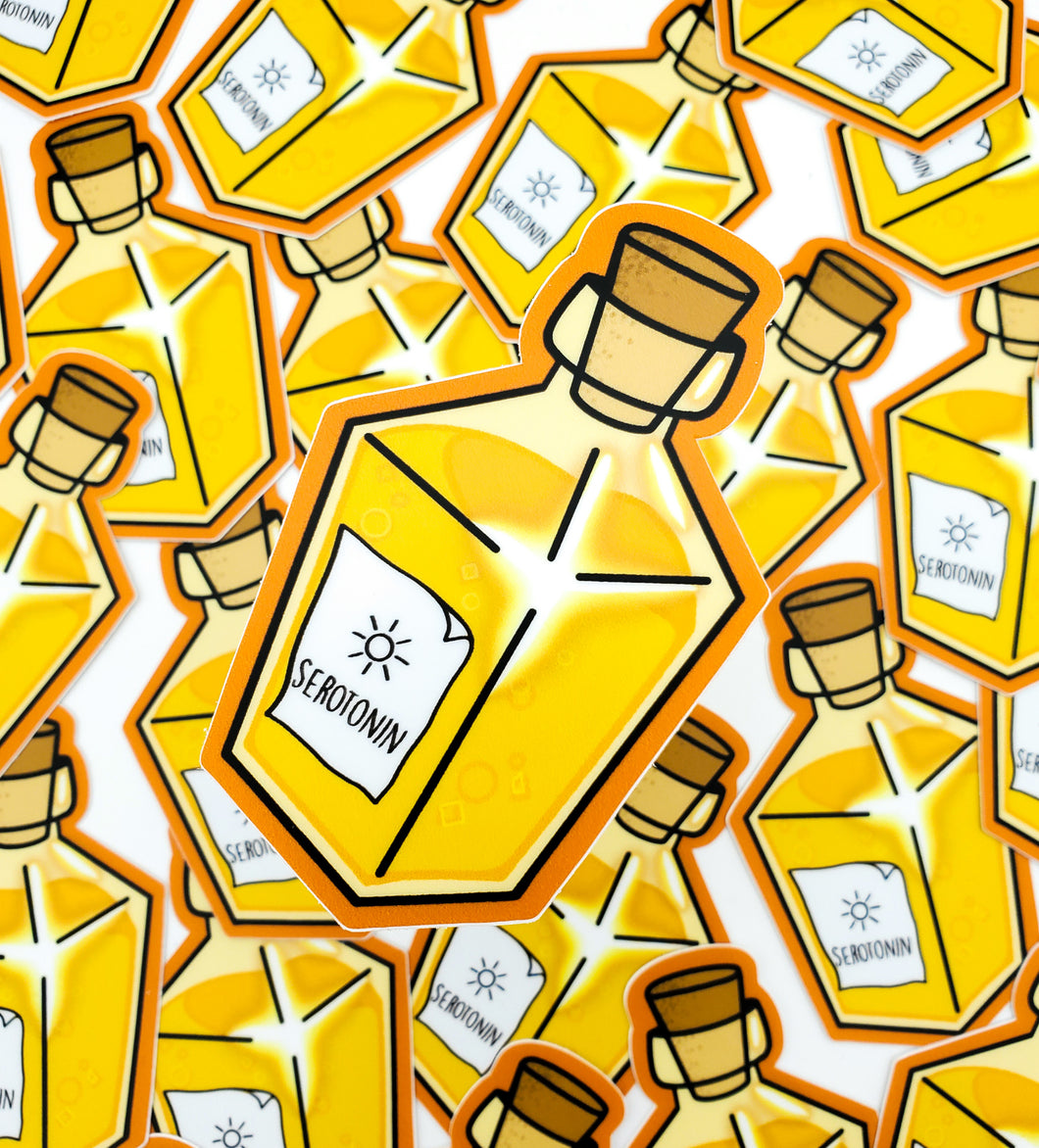 Serotonin Potion Bottle Sticker