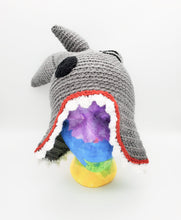 Load image into Gallery viewer, Shark Attack Crochet Hat

