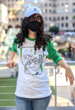 Load image into Gallery viewer, Cat Paradox Waifu Baseball Shirt
