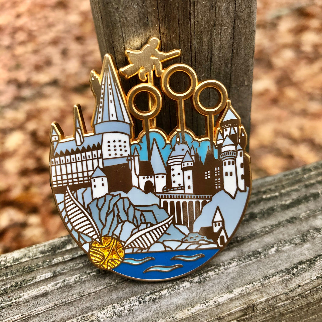 Moving magical sport pin