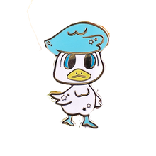 Load image into Gallery viewer, Lil Water Ducky Kawaii Creature Enamel Pin
