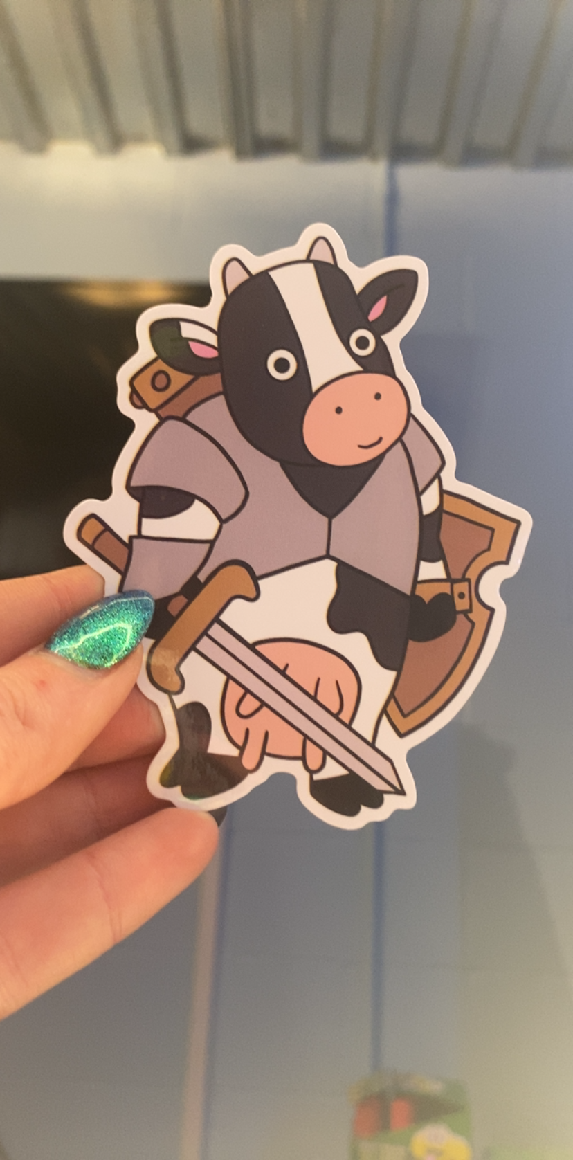 Adventure cow sticker