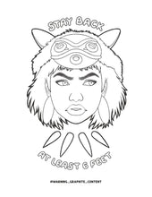 Load image into Gallery viewer, FREE Coloring Sheets - Warning Graphite Content
