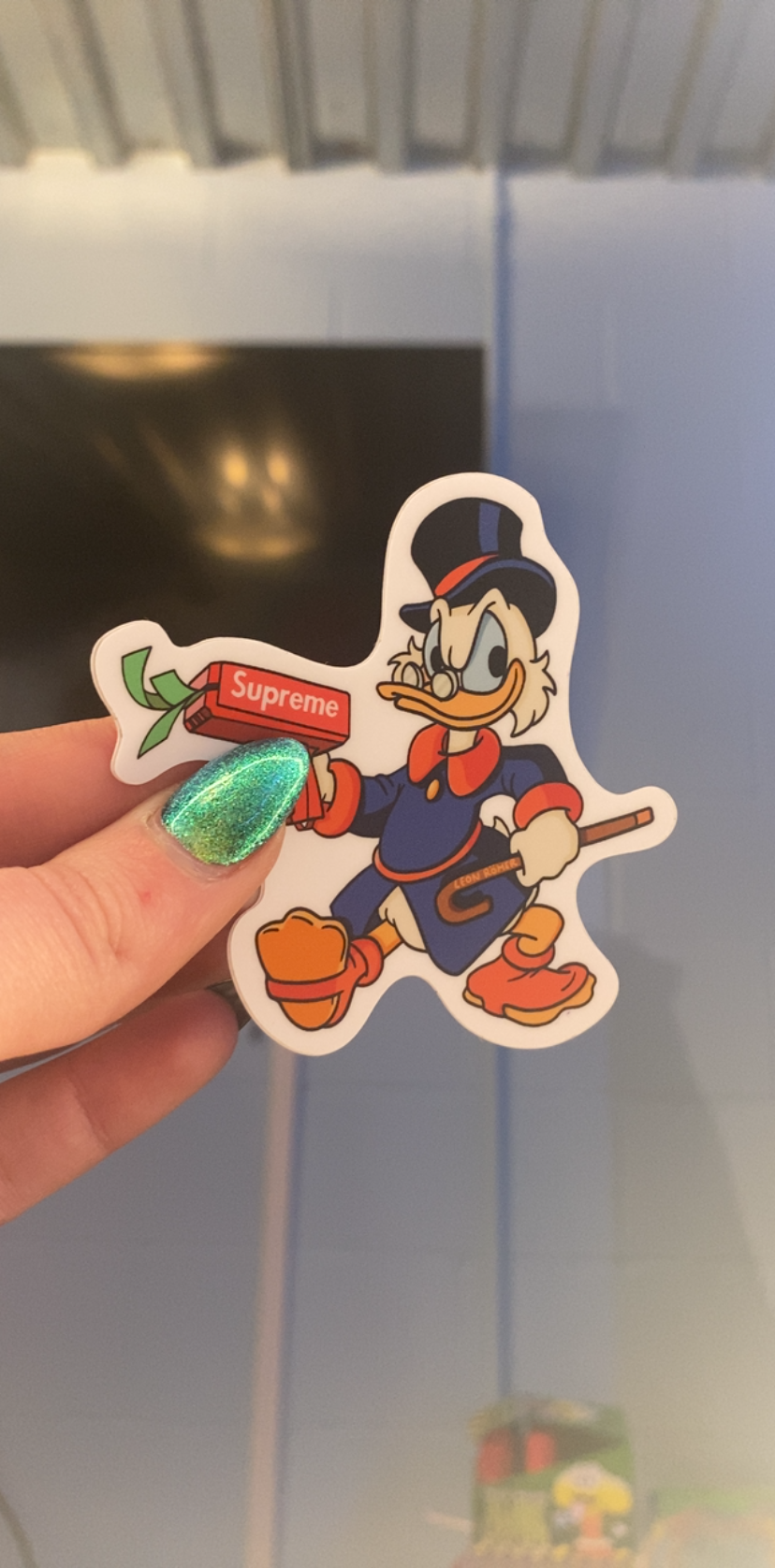Supreme Scrooge Sticker