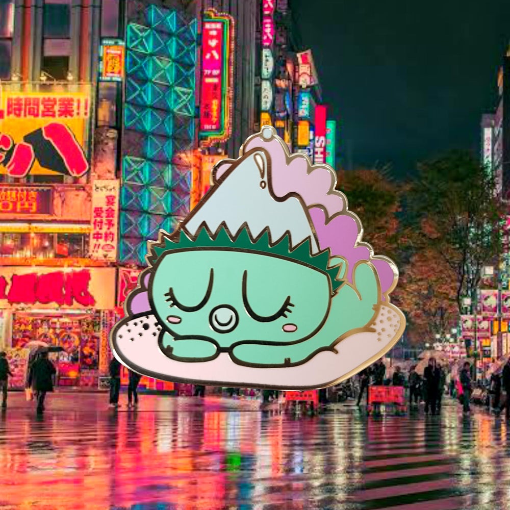 Snoozing Kappa Pin