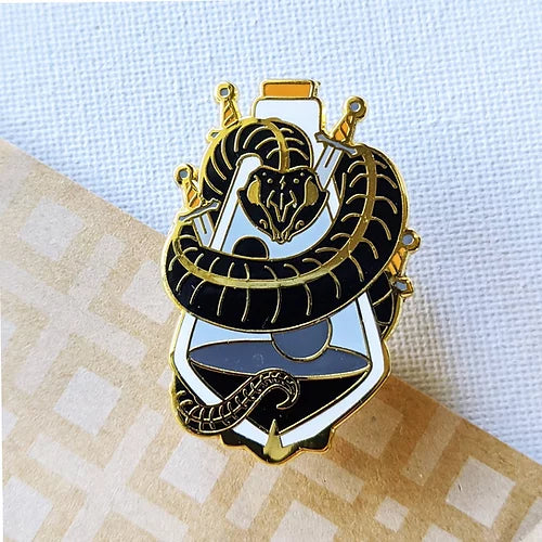 Envy (Snake Skull) Dark Arts Potion Bottle Hard Enamel Pin