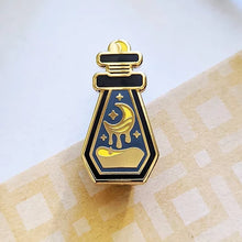 Load image into Gallery viewer, Sun or Moon Blessing Potion Bottle Hard Enamel Pin
