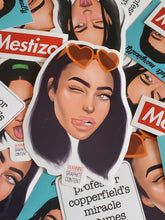 Load image into Gallery viewer, Warning Graphite Content: Vinyl Sticker Assortment (Mestiza, Mestizo, Professor Copperfield, Less Tired and more)
