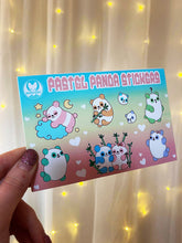 Load image into Gallery viewer, Pastel Panda / Galactic Wiener Sticker Sheets

