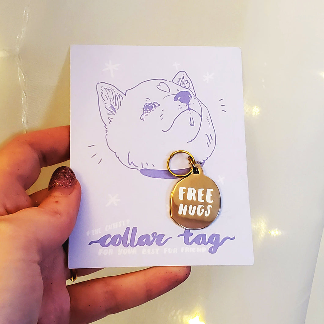 Pet Collar Charms: Free Hugs / I Can't Even