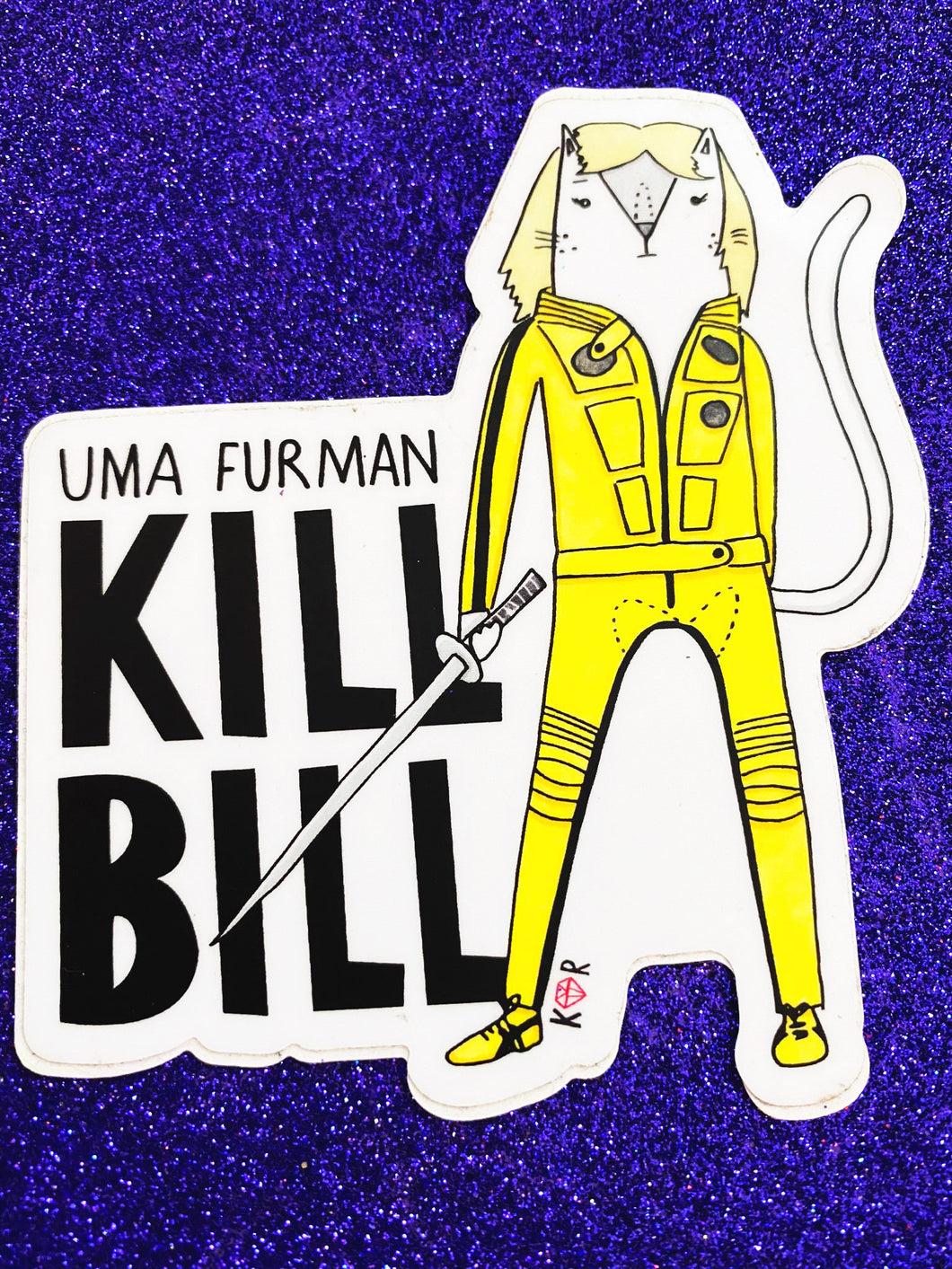 Uma Furman Kill Bill Sticker