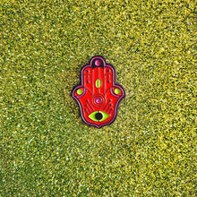 Load image into Gallery viewer, Hamsa Hand Pin - Red
