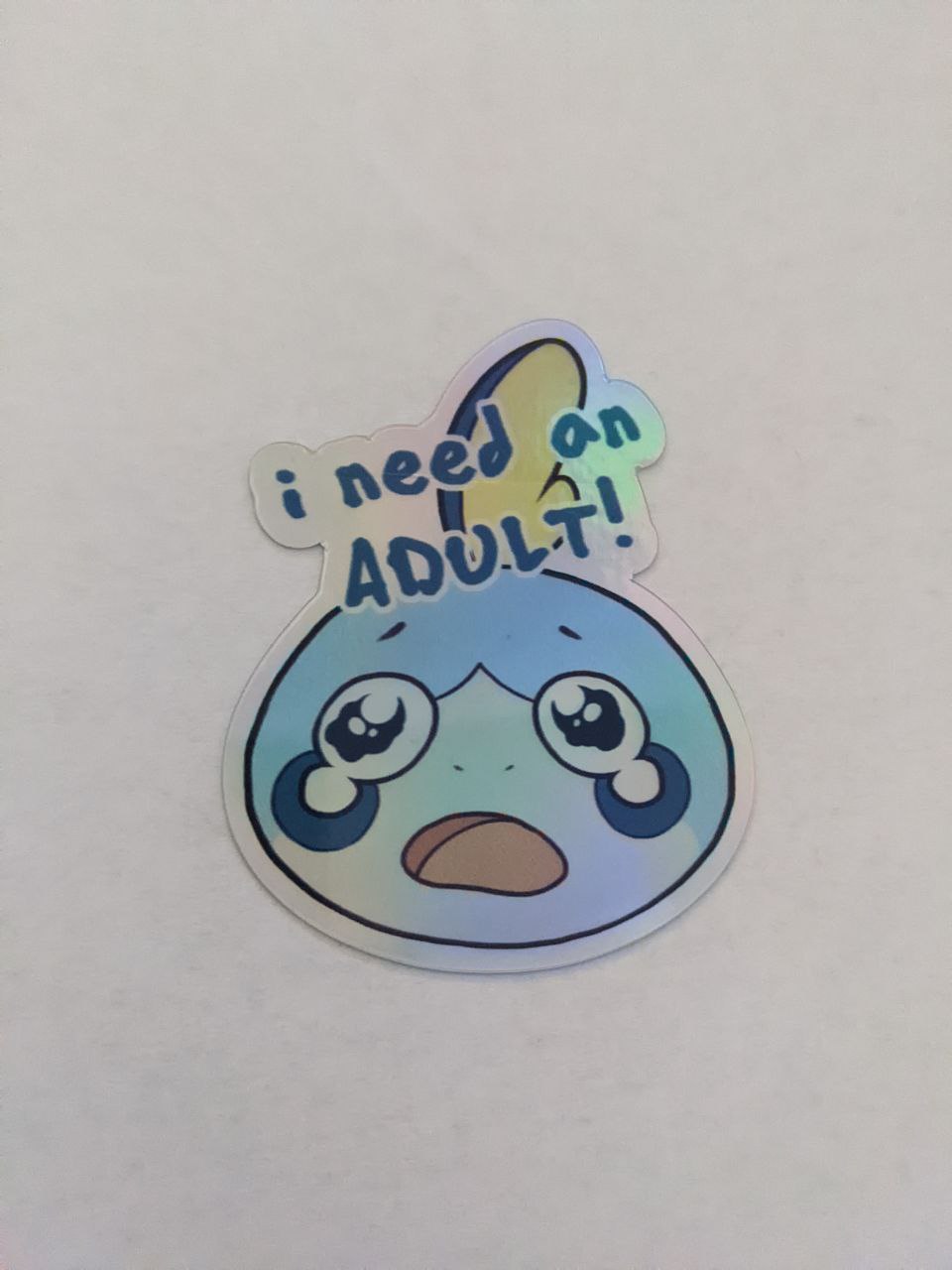 Need an adult Holo sticker