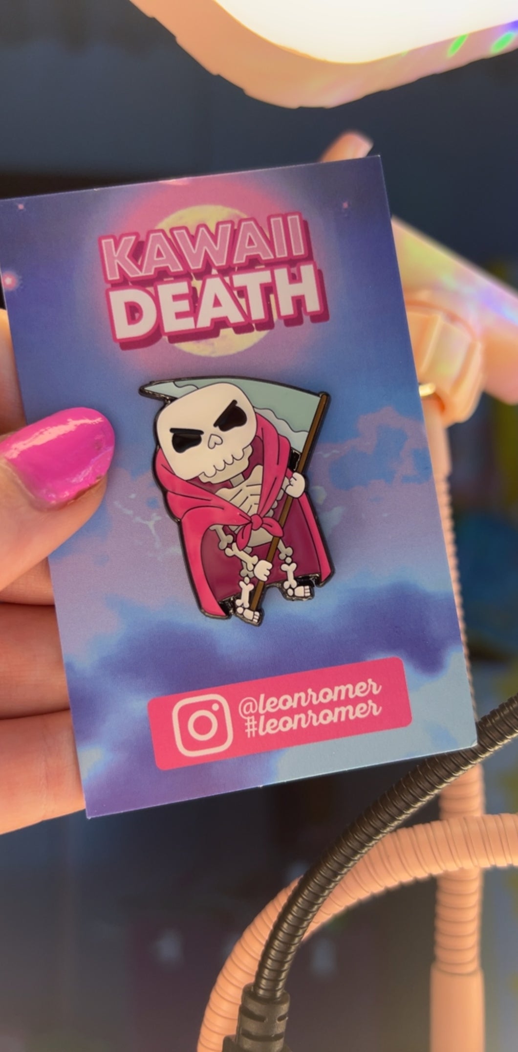 Kawaii Death Enamel Pin