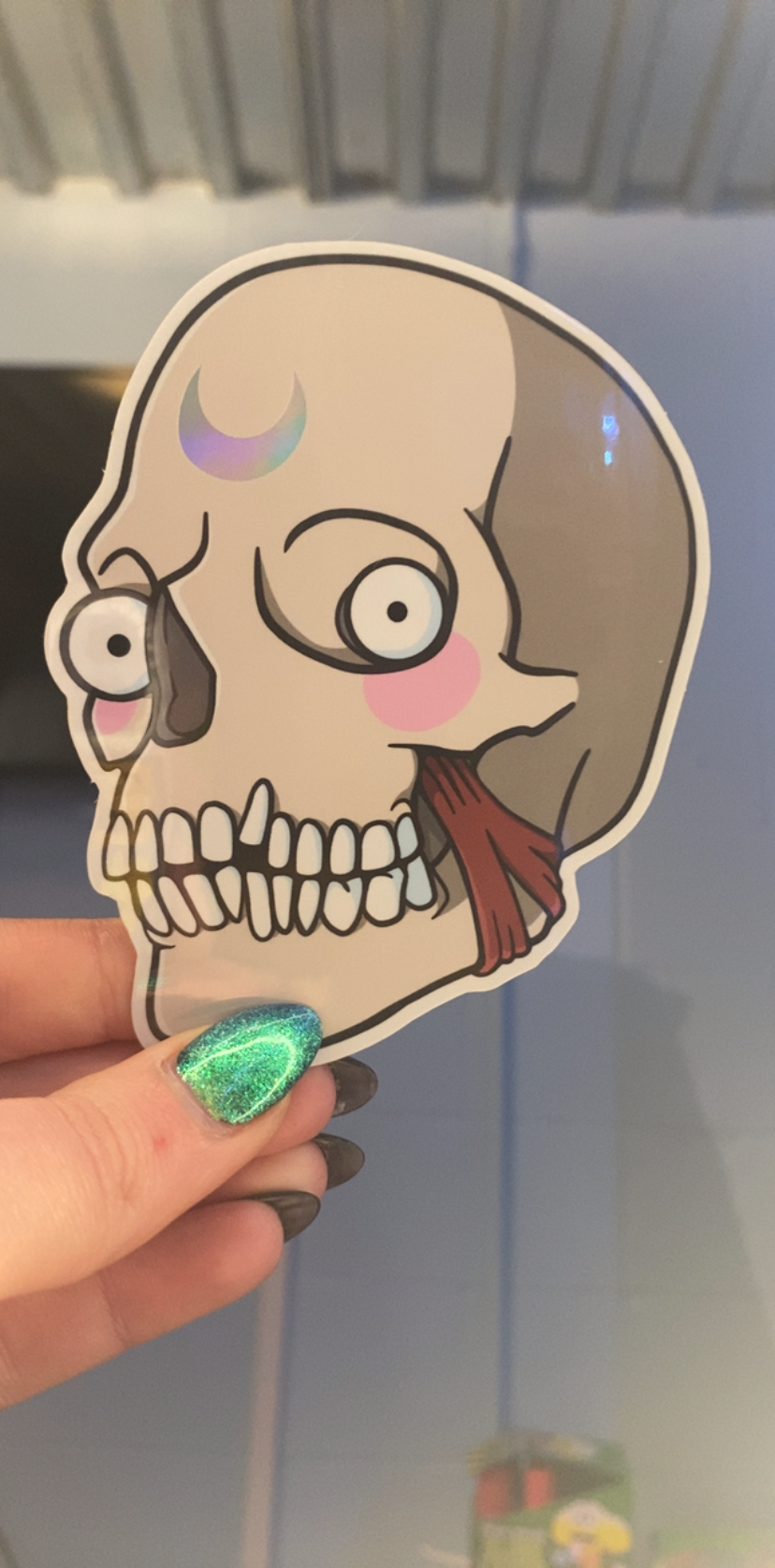Holo Skull sticker