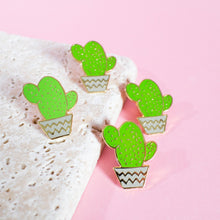 Load image into Gallery viewer, CACTUS POT ENAMEL PIN
