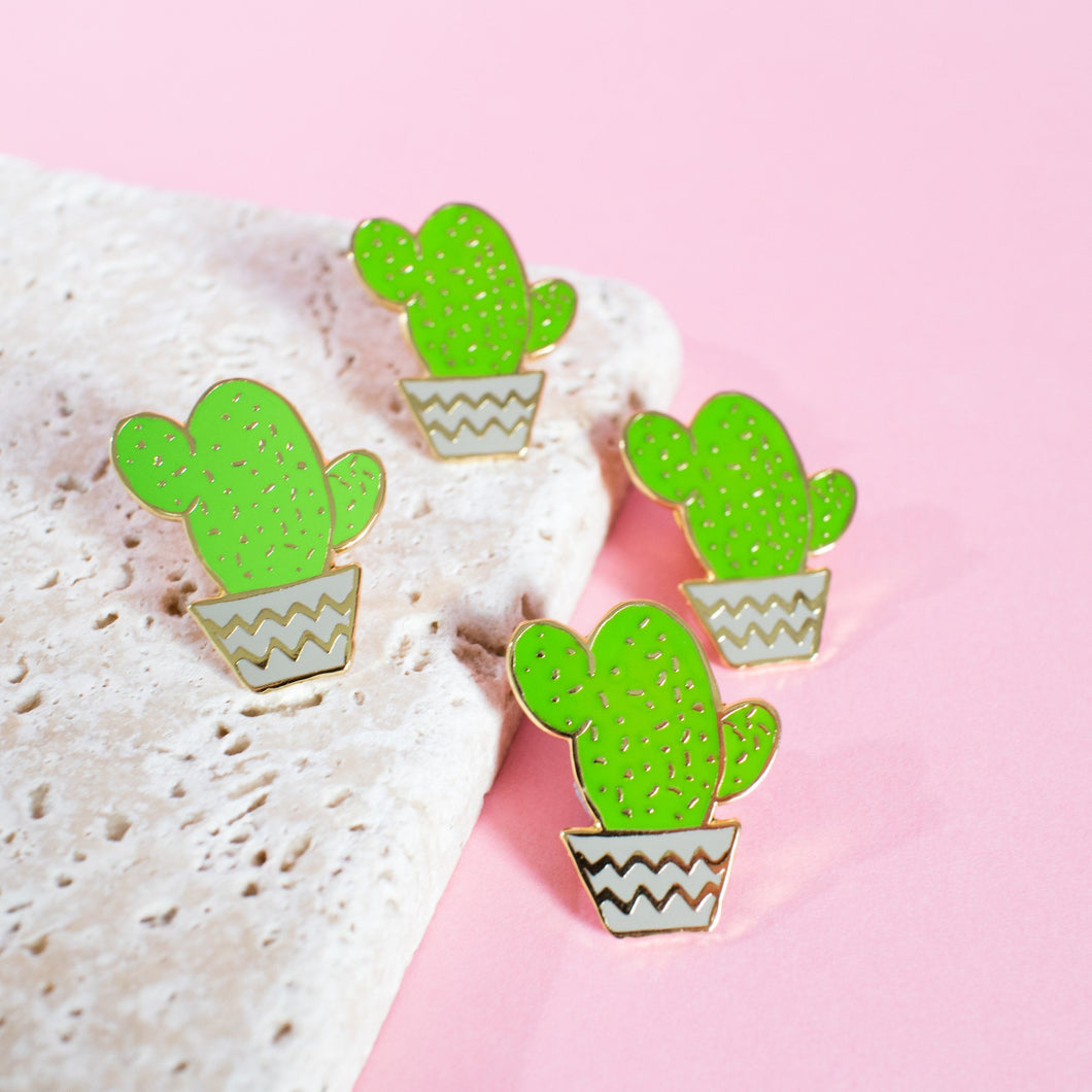 CACTUS POT ENAMEL PIN