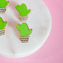 Load image into Gallery viewer, CACTUS POT ENAMEL PIN
