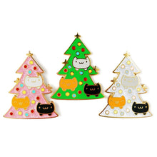 Load image into Gallery viewer, CATMAS TREE • 2 INCH GIANT GLITTER LAPEL PIN • LIMITED EDITION

