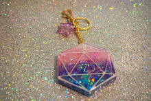 Load image into Gallery viewer, D&amp;D Die Resin Keychain
