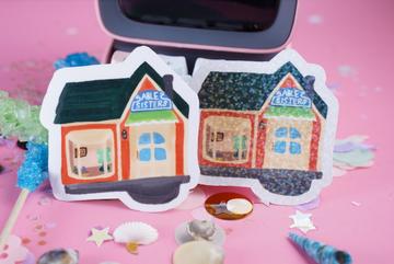 Animal Crossing - Able Sisters Shop VINYL Sticker Holographic