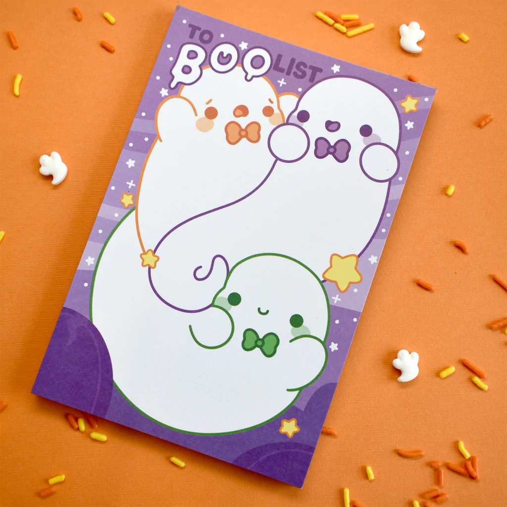 To Boo List Ghosts Notepad