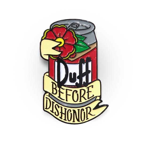 Duff Before Dishonor - Simpsons Lapel Pin
