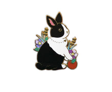 Load image into Gallery viewer, Black Dutch Rabbit Pin

