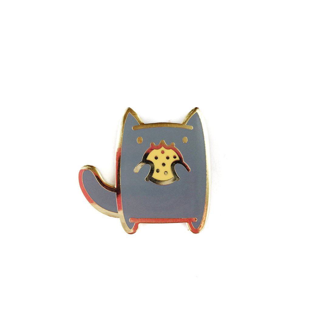 SNACK ATTACK CAT • COOKIE KITTEN LAPEL PIN