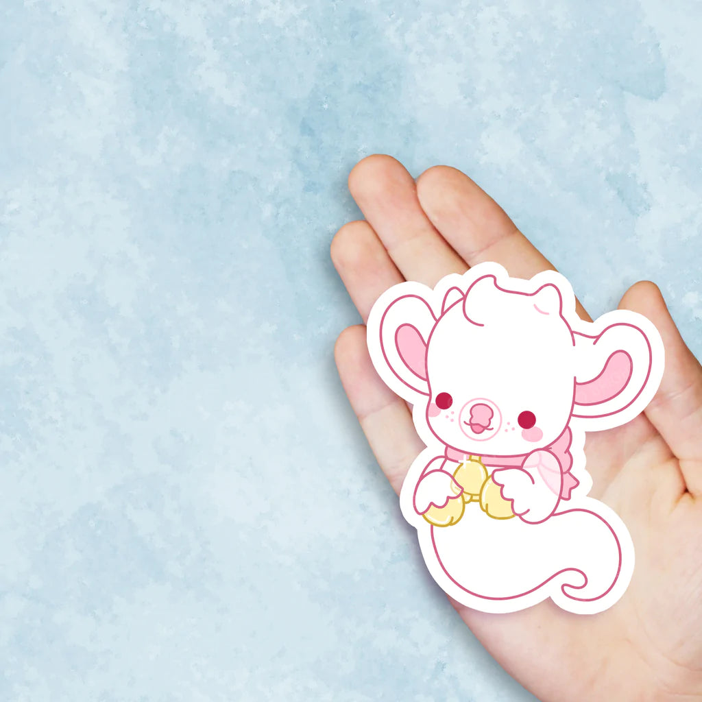 Chilly the Ghost Cow Vinyl Sticker