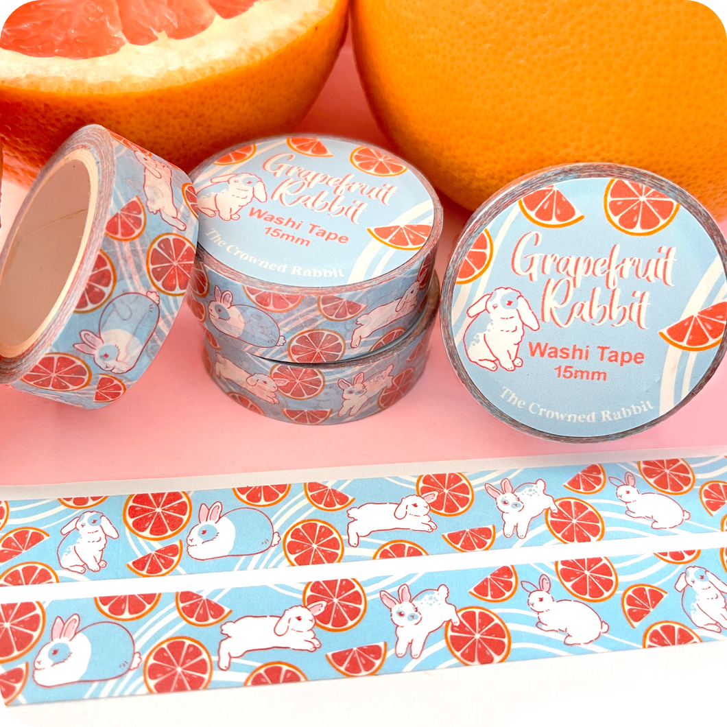 Grapefruit Rabbit Washi Tape