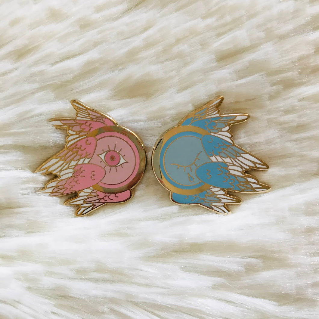 Pastel Pink and Blue Ophanim in Pastel Blue or Pastel Pink!