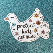 Load image into Gallery viewer, PROTECT KIDS, NOT GUNS DOVE STICKER
