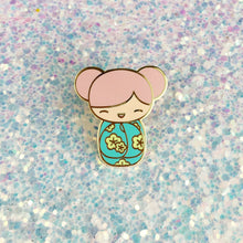 Load image into Gallery viewer, KAWAII KOKESHI DOLL LAPEL PIN
