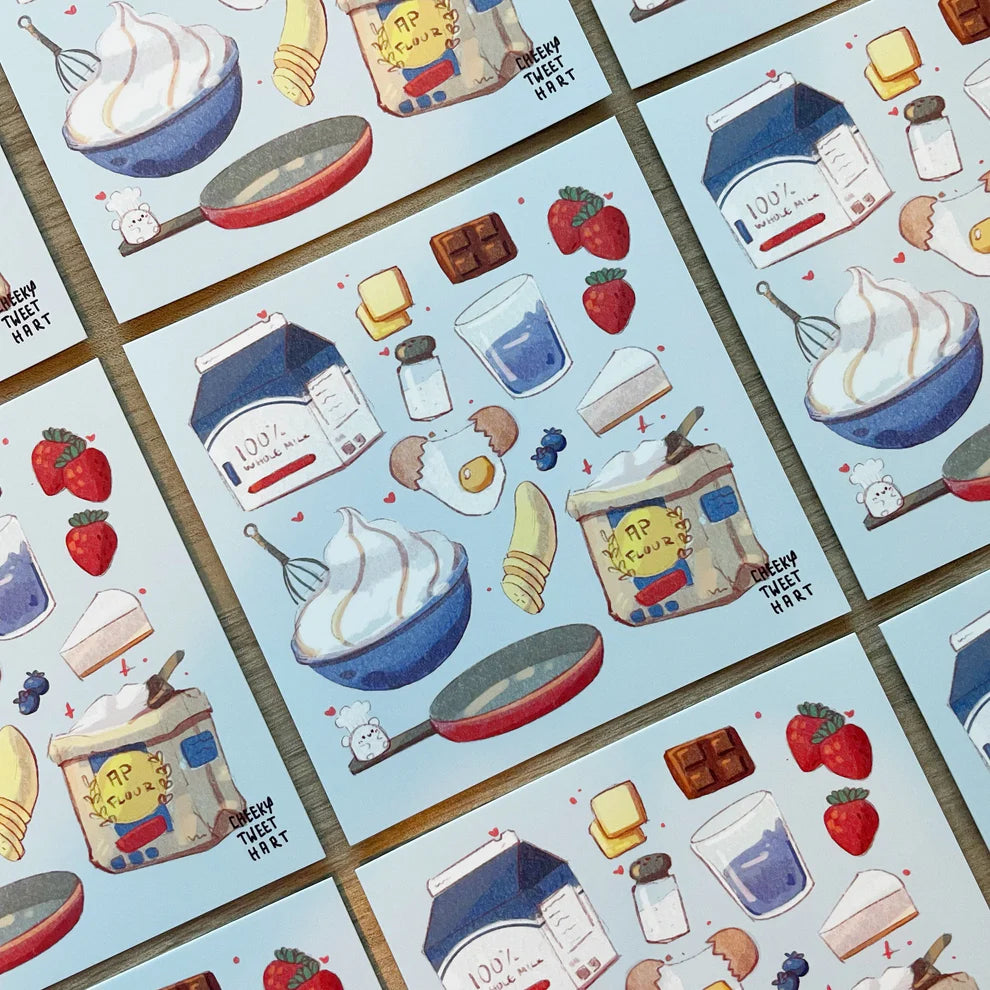 Crepe Ingredients Art Prints