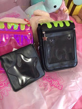Load image into Gallery viewer, Drippy Messenger Black ITA Bag
