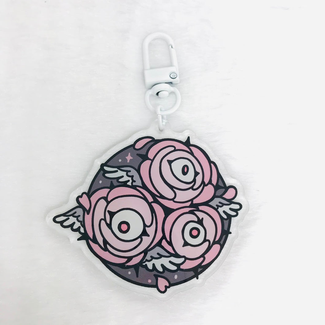 Demigirl Rose Angels Keychain