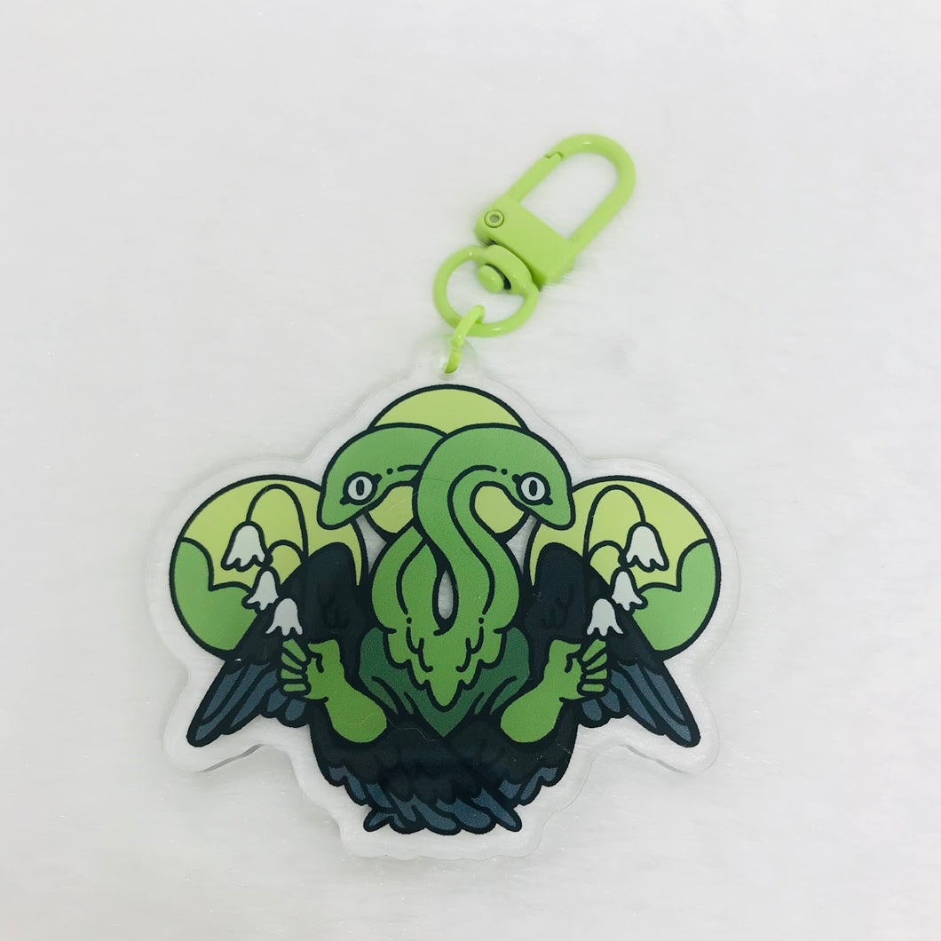 Aromantic Snake Angel Keychain