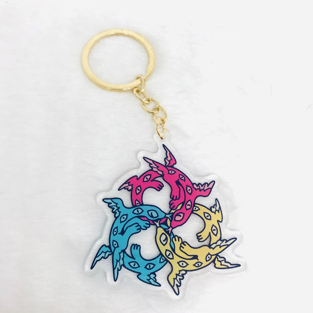 Pansexual Seraphim Keychain