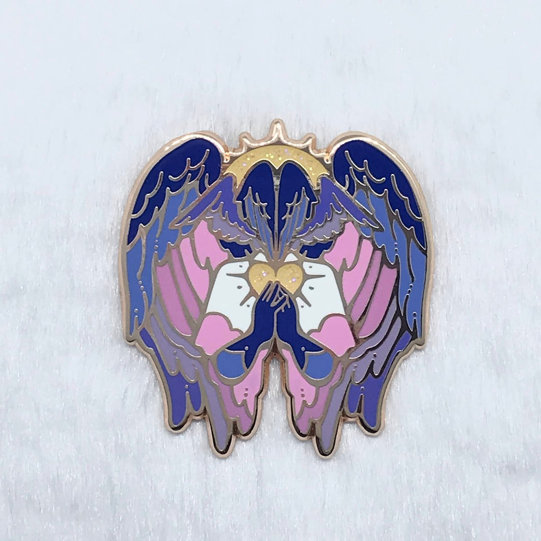 Bigender Angel Pin