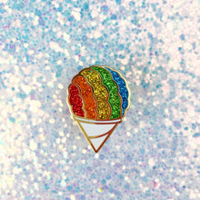 Load image into Gallery viewer, SNOW CONE GLITTER LAPEL PIN
