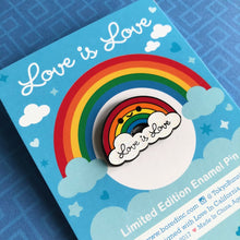 Load image into Gallery viewer, LOVE IS LOVE RAINBOW ENAMEL PIN
