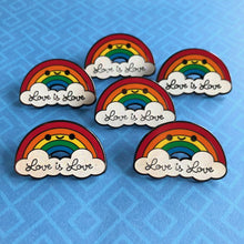 Load image into Gallery viewer, LOVE IS LOVE RAINBOW ENAMEL PIN
