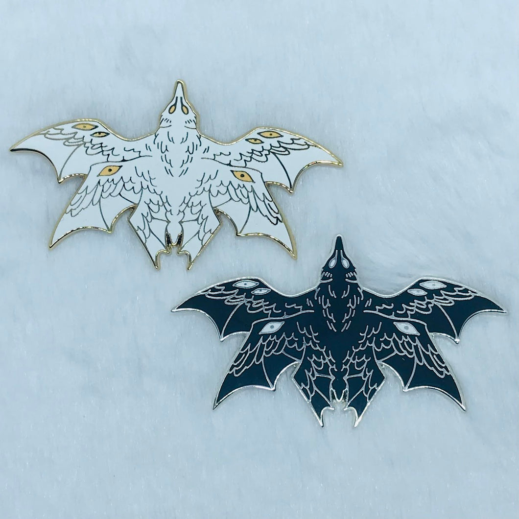 Bat Seraph Pins: Black or White Available!