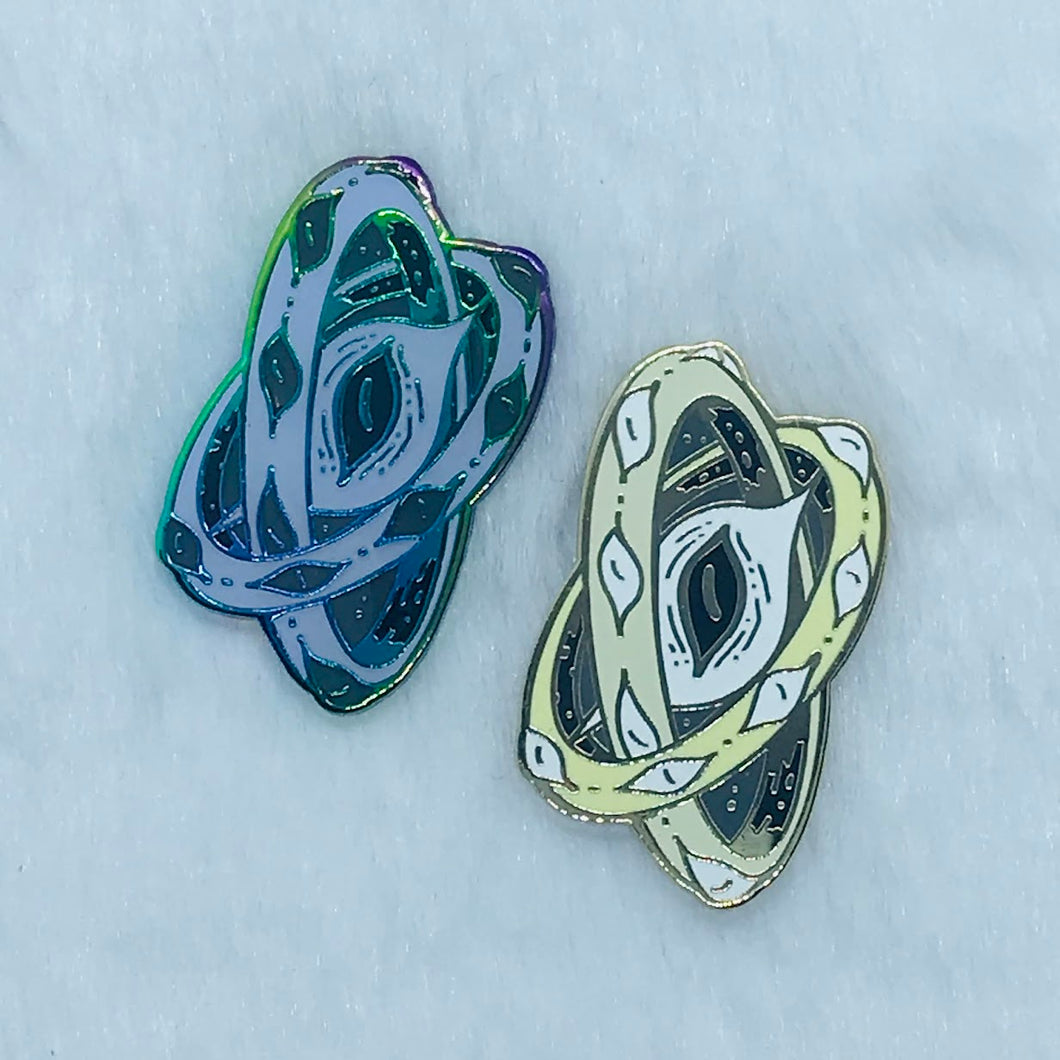 Black Hole Throne Pins: Rainbow or Gold Variants!