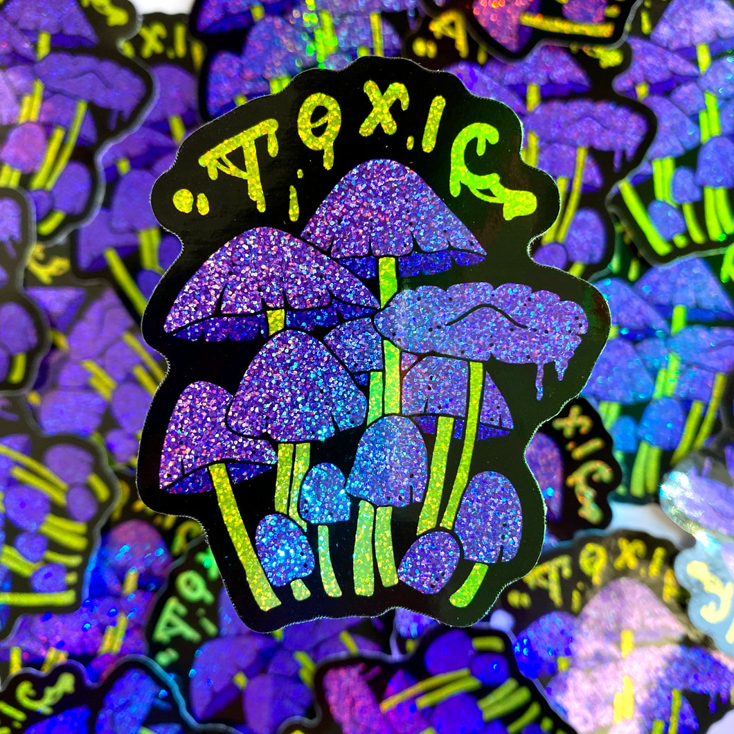 Magic or Toxic Mushroom Sticker