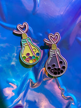 Load image into Gallery viewer, Lightbulb Bob Pin: Pink or Purple Variants!

